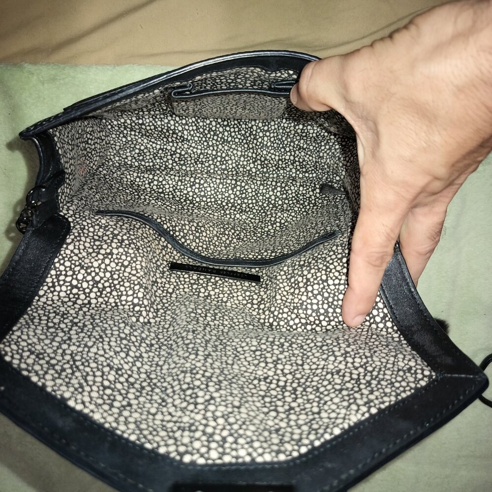 Loeffler Randall Python Emboss Crossbody Leather … - image 8